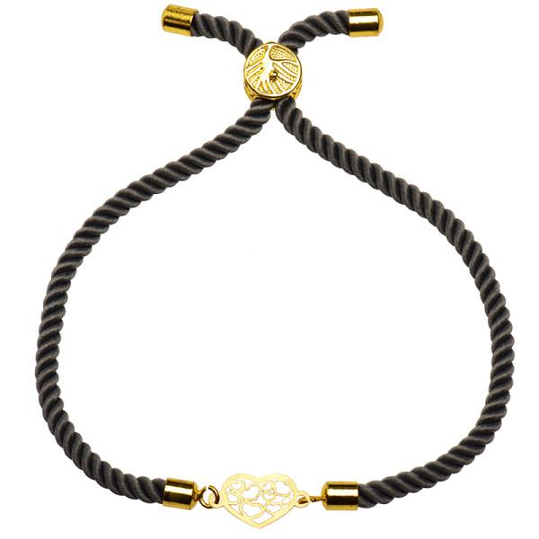 دستبند طلا 18 عیار زنانه کرابو طرح قلب مدل Kr1943|دیجی‌کالا
