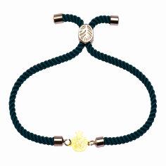 دستبند طلا 18 عیار زنانه کرابو طرح انار جان و جهانی مدل Kr1356