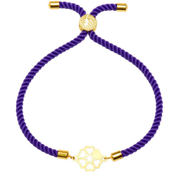 دستبند طلا 18 عیار زنانه کرابو طرح گل و قلب مدل Kr1602|دیجی‌کالا
