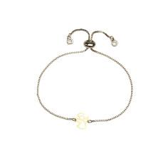  دستبند طلا 18 عیار زنانه کرابو طرح فرشته مدل Kr1073