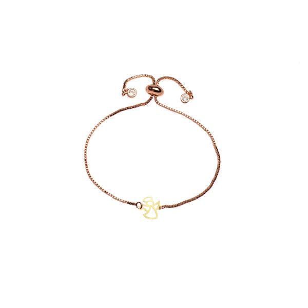  دستبند طلا 18 عیار زنانه کرابو طرح فرشته مدل Kr1077|دیجی‌کالا