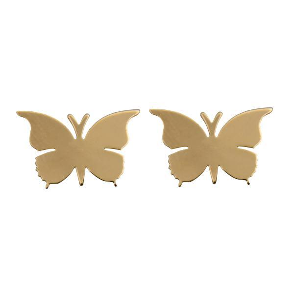 گوشواره طلا 18 عیار زنانه طرح پروانه کد 452M170|دیجی‌کالا