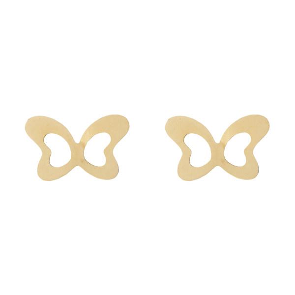 گوشواره طلا 18 عیار زنانه باراد زر مدل پروانه کد br310|دیجی‌کالا