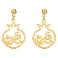 گوشواره طلای 18 عیار رزا مدل EG107