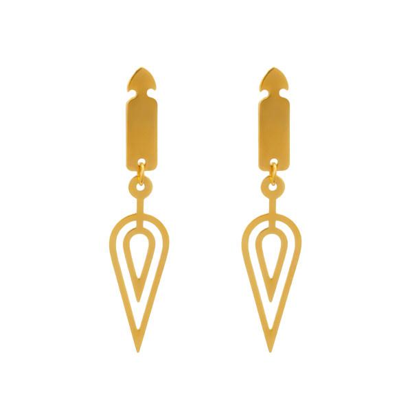 گوشواره طلا ۱۸ عیار زنانه دُرج طرح شمع مدل DE66|دیجی‌کالا
