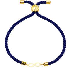 دستبند طلا 18 عیار زنانه کرابو طرح بینهایت مدل Kr1545