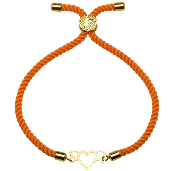 دستبند طلا 18 عیار زنانه کرابو طرح قلب مدل Kr1515|دیجی‌کالا