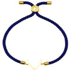 دستبند طلا 18 عیار زنانه کرابو طرح شاخ گوزن مدل Kr1988