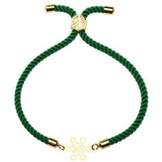 دستبند طلا 18 عیار زنانه کرابو طرح برف مدل r1434