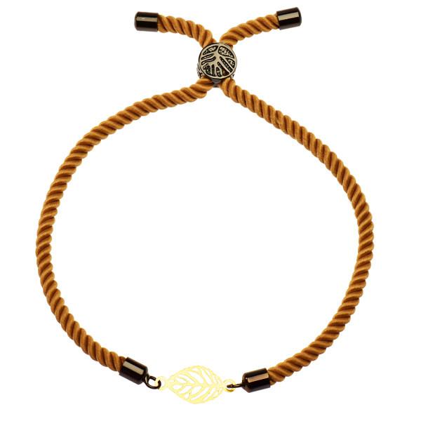دستبند طلا 18 عیار زنانه کرابو طرح برگ مدل Kr1127|دیجی‌کالا