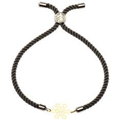 دستبند طلا 18 عیار زنانه کرابو طرح برف مدل Kr1444