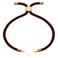 دستبند طلا 18 عیار زنانه کرابو طرح شاخ گوزن مدل Kr2067