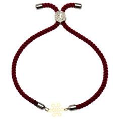 دستبند طلا 18 عیار زنانه کرابو طرح برف مدل r1447