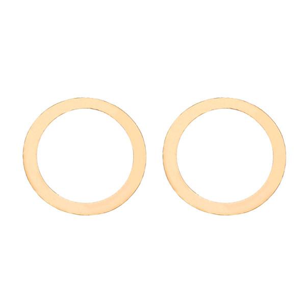 گوشواره طلا 18 عیار زنانه کرابو طرح دایره مدل Kr5059|دیجی‌کالا