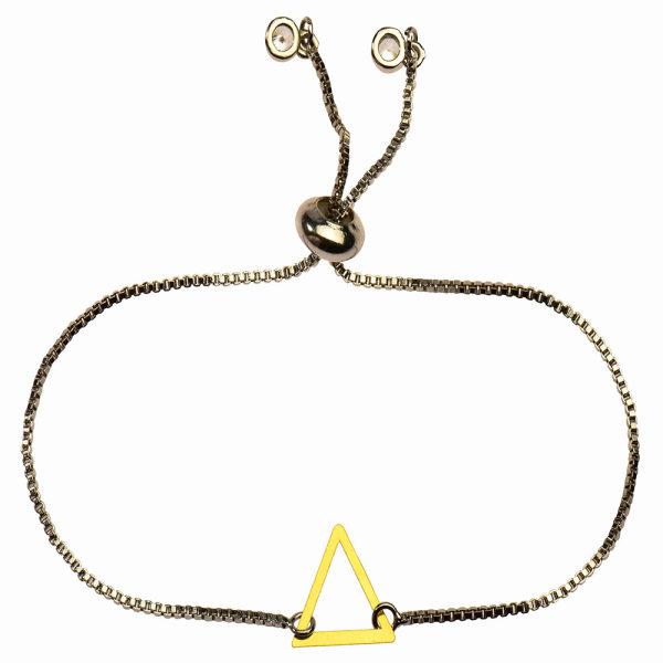 دستبند طلا 18 عیار زنانه کرابو طرح مثلث مدل Kr1276|دیجی‌کالا