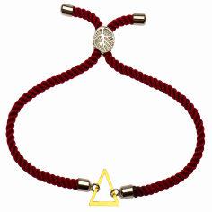 دستبند طلا 18 عیار زنانه کرابو طرح مثلث مدل Kr1268