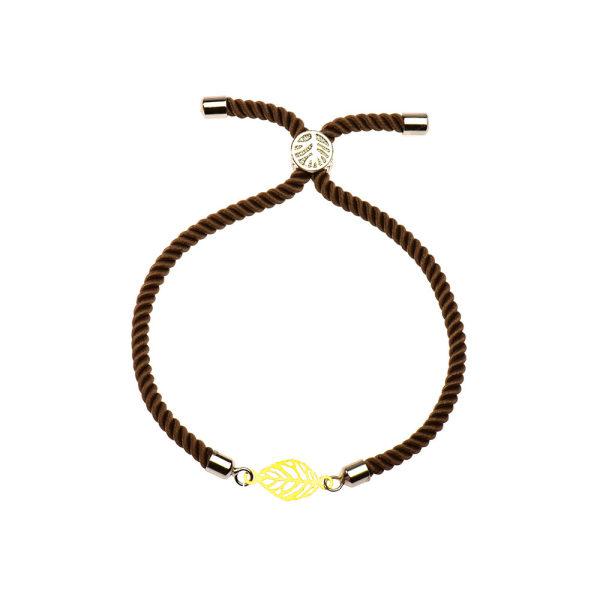 دستبند طلا 18 عیار زنانه کرابو طرح برگ مدل Kr1175|دیجی‌کالا