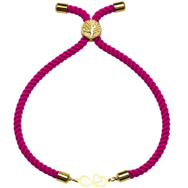 دستبند طلا 18 عیار زنانه کرابو طرح بینهایت قلب مدل Kr1581|دیجی‌کالا