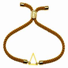 دستبند طلا 18 عیار زنانه کرابو طرح مثلث مدل Kr1272