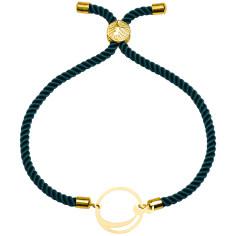 دستبند طلا 18 عیار زنانه کرابو طرح حرف س مدل Kr2889