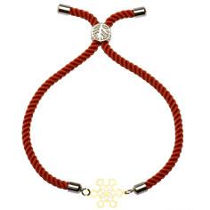 دستبند طلا 18 عیار زنانه کرابو طرح برف مدل r1440