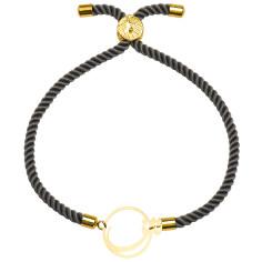 دستبند طلا 18 عیار زنانه کرابو طرح حرف ش مدل Kr2839