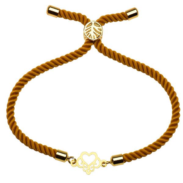 دستبند طلا 18 عیار زنانه کرابو طرح قلب سلطنتی مدل Kr1209|دیجی‌کالا