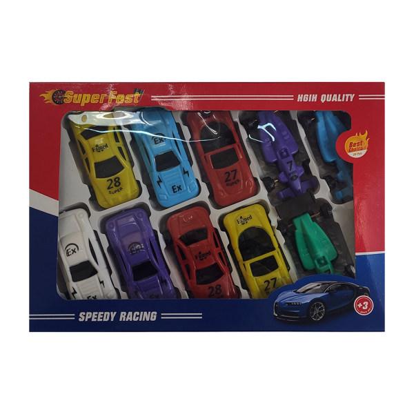 ماشین بازی سوپر فست مدل speedy racing مجموعه 10 عددی|دیجی‌کالا