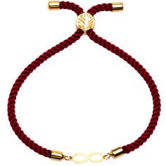 دستبند طلا 18 عیار زنانه کرابو طرح بینهایت مدل Kr1558