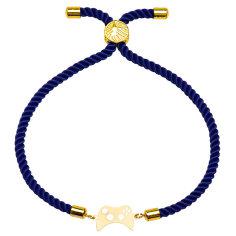 دستبند طلا 18 عیار زنانه کرابو طرح دسته ی بازی مدل Kr2642