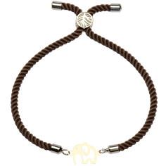 دستبند طلا 18 عیار زنانه کرابو طرح فیل مدل Kr2357