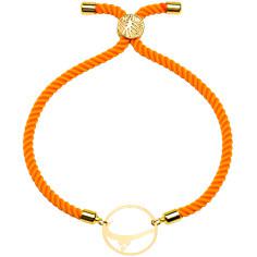 دستبند طلا 18 عیار زنانه کرابو طرح حرف پ مدل Kr2703