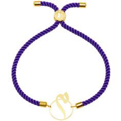 دستبند طلا 18 عیار زنانه کرابو طرح حرف م مدل Kr2695