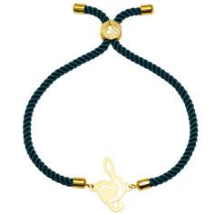 دستبند طلا 18 عیار زنانه کرابو طرح کلید سل مدل Kr2119