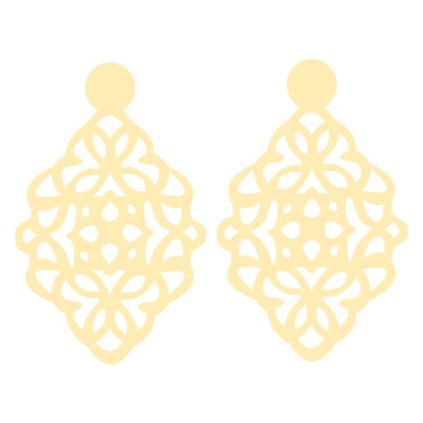 گوشواره طلا 18 عیار زنانه کرابو طرح اسلیمی مدل Kr5079|دیجی‌کالا