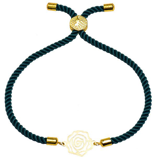 دستبند طلا 18 عیار زنانه کرابو طرح گل رز مدل Kr2189|دیجی‌کالا
