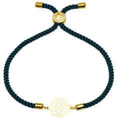 دستبند طلا 18 عیار زنانه کرابو طرح گل رز مدل Kr2189