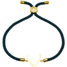 دستبند طلا 18 عیار زنانه کرابو طرح شاخ گوزن مدل Kr1992