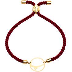 دستبند طلا 18 عیار زنانه کرابو طرح حرف پ مدل Kr2681