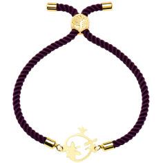 دستبند طلا 18 عیار زنانه کرابو طرح انار مدل Kr1841