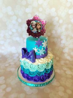 کیک تولد آنا و السا