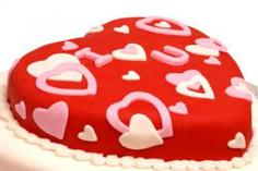 کیک تولد دخترانه قلب دخترانه ی شیک
