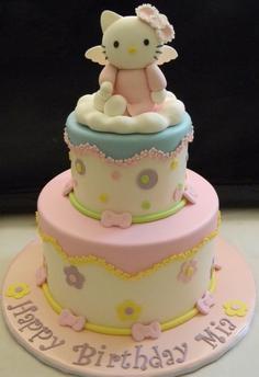 کیک تولد دخترانه کیتی فرشته