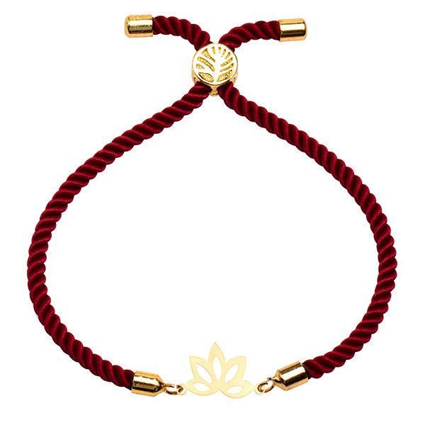 دستبند طلا 18 عیار زنانه کرابو طرح گل نیلوفر مدل Kr2761|دیجی‌کالا