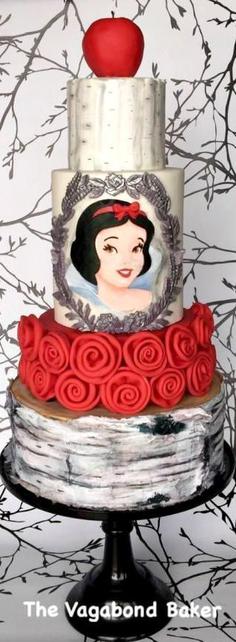 کیک تولد دخترانه سفید برفی