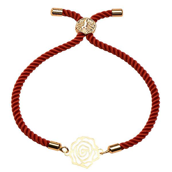 دستبند طلا 18 عیار زنانه کرابو طرح گل رز مدل Kr2201|دیجی‌کالا