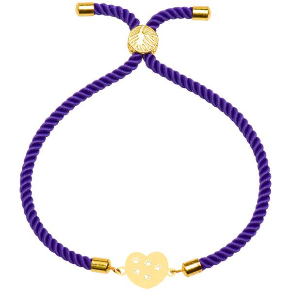دستبند طلا 18 عیار زنانه کرابو طرح قلب و پنجه مدل Kr2949|دیجی‌کالا