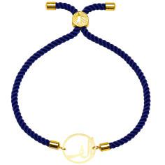 دستبند طلا 18 عیار زنانه کرابو طرح حرف الف مدل Kr2920