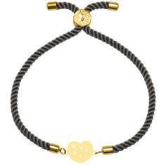 دستبند طلا 18 عیار زنانه کرابو  طرح قلب و پنجه مدل Kr2943