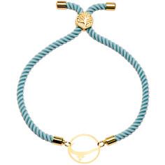 دستبند طلا 18 عیار زنانه کرابو طرح حرف پ مدل Kr2683